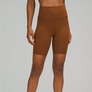 Lululemon Align high rise short 8” color:brown/copper size 8 new with tags